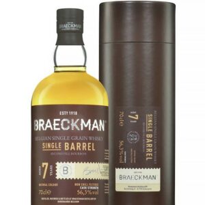 BRAECKMAN 7 YEARS 2015 SINGLE BARREL GRAIN WHISKY SECOND FILL BOURBON ANTIPODES 56,3%