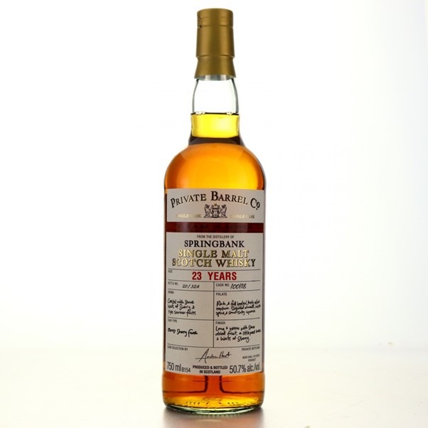 SPRINGBANK 23 YR PRIVATE BARREL CO 50.7%