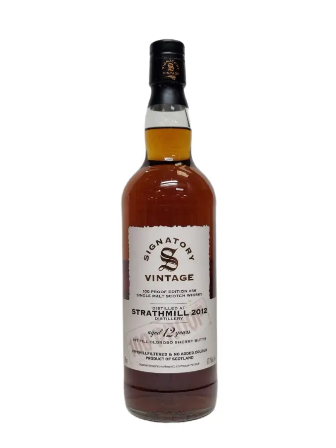 STRATHMILL 2012 1ST FILL SHERRY BUTT 100 PROOF SIGNATORY VINTAGE, 57.1%