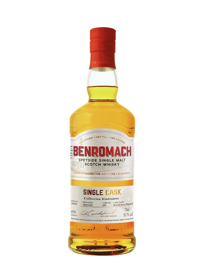 BENROMACH 10 YR 2014 1ST FILL SHERRY HOGSHEAD, ITINERAIRES (LMDW), 58.3%