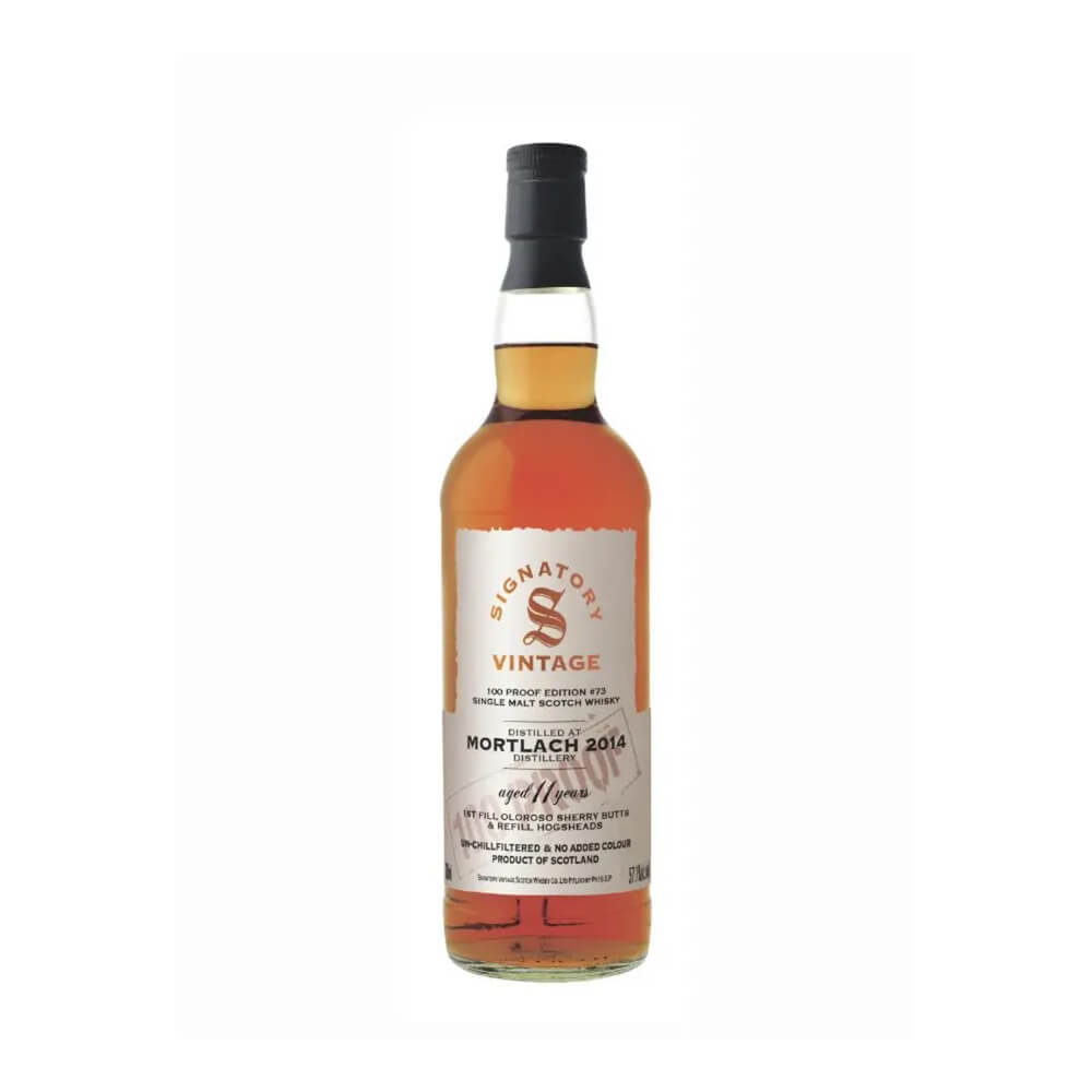 MORTLACH 11 YEAR 2014 1ST FILL OLOROSO 100 PROOF #73 SIGNATORY VINTAGE, 57.1%