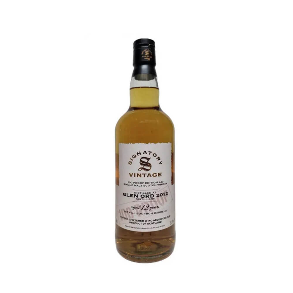 GLEN ORD 12 YEAR 2012 1ST FILL BOURBON 100 PROOF, 57.1%