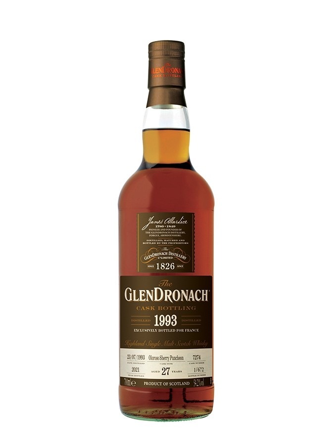 GLENDRONACH 27 YRS 1993 OLOROSO PUNCHEON SINGLE CASK CONQUETE ABV: 54.2%
